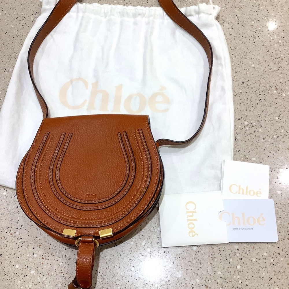 Chloe Small Marcie Crossbody - Tan